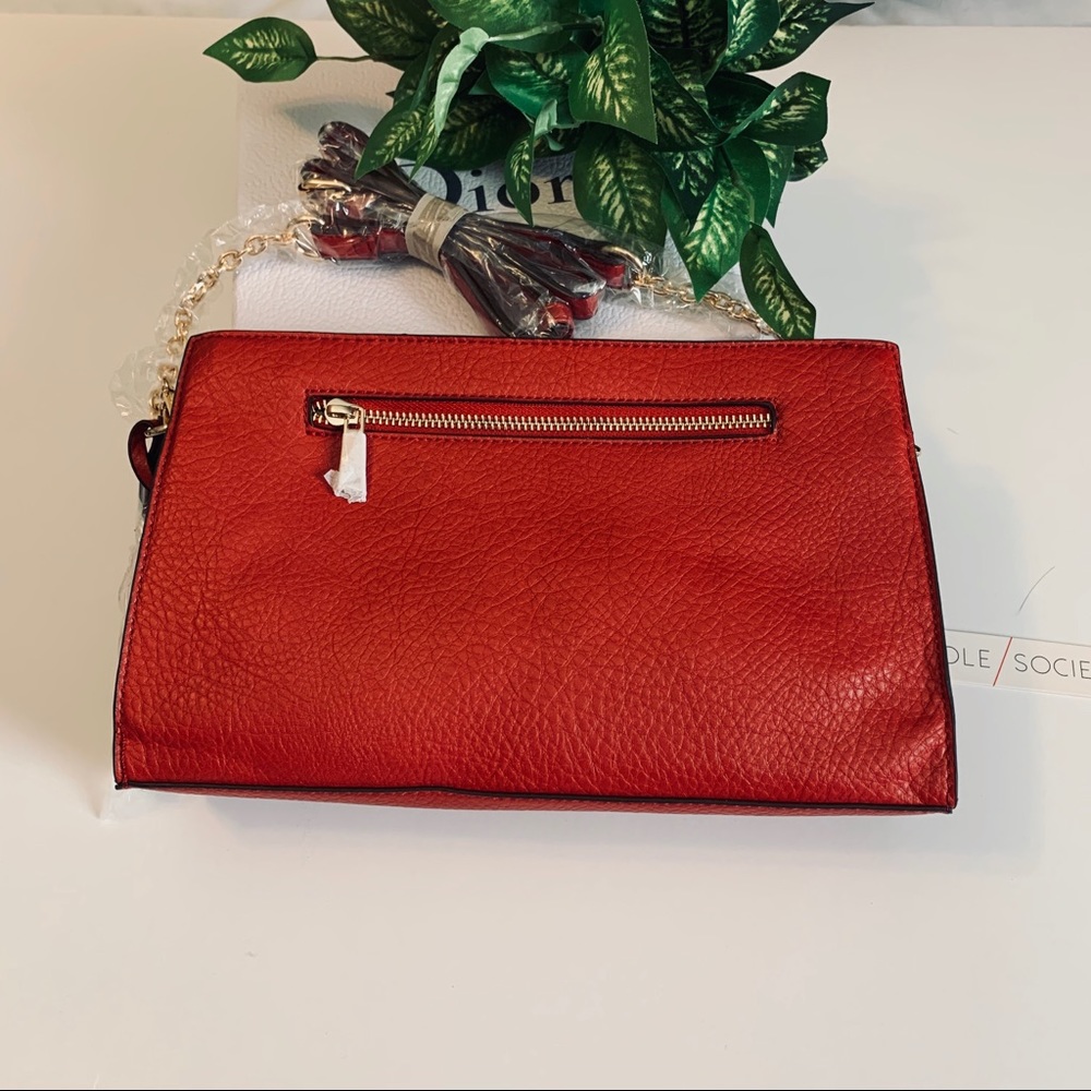 Sole Society Kiato red vegan crossbody